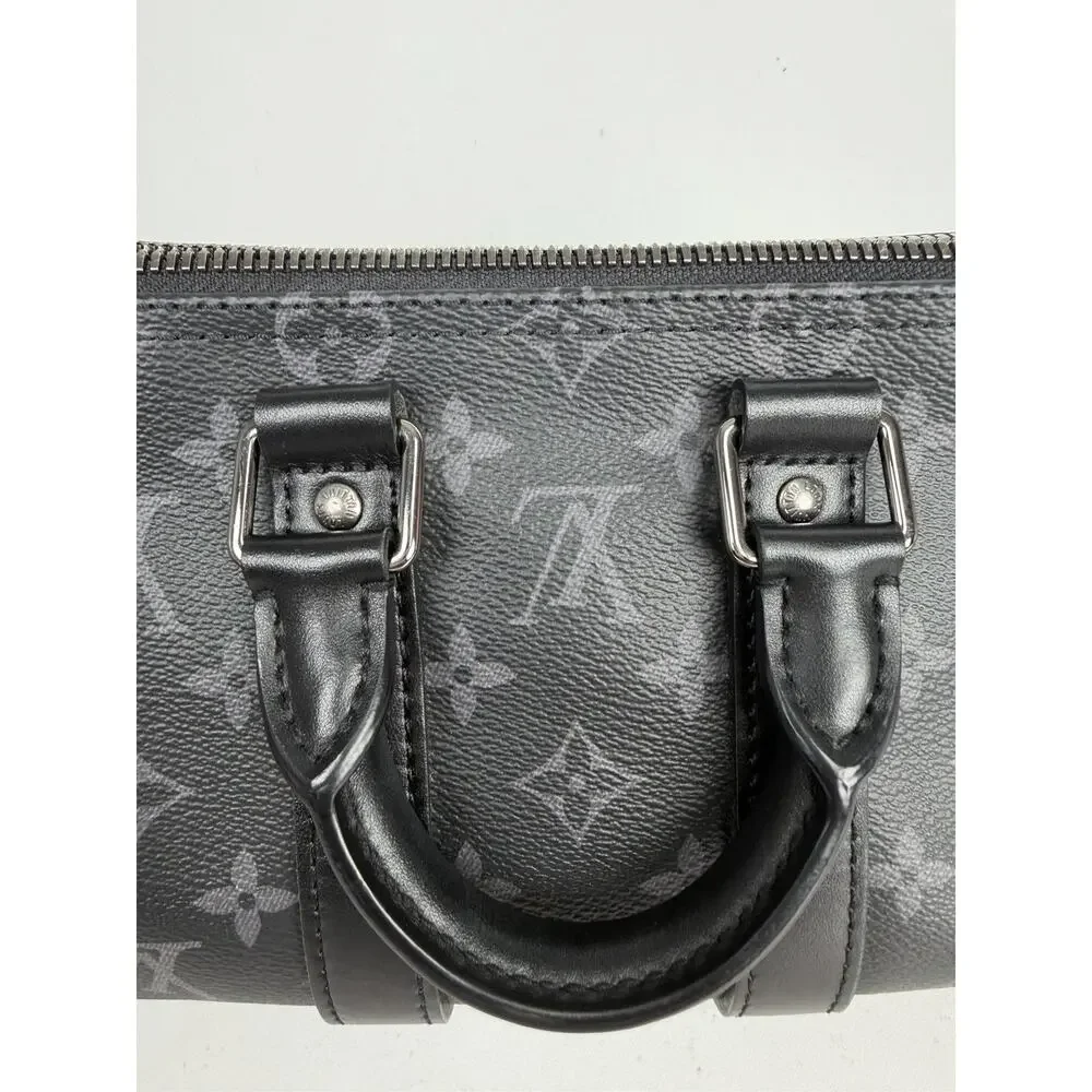 Louis Vuitton Keepall Bandouliere 25 Monogram Eclipse Reverse Coated Canvas F2 - Picture 9 of 16